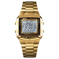 Relógios masculinos de ouro skmei digital jam tangan de alta qualidade